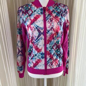 Lululemon Bomber Jacket in Pink and Blue, size 10